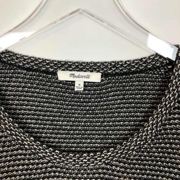 Madewell Riverside Crew Knit Sweater Dot Weave M - Picture 4 of 8